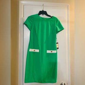 New Tommy Hilfiger Green Sheath Dress size 4